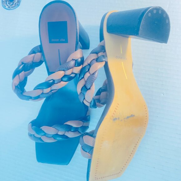 Beautiful Dolce Vita Braided Strap Sandals in Brown, Made in China, Size 10 - Picture 13 of 15